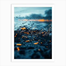 Water Splash Art Print