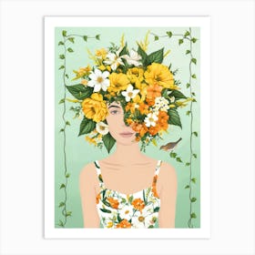 Flower Girl Art Print