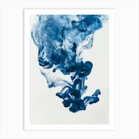 Blue Ink 4 Art Print