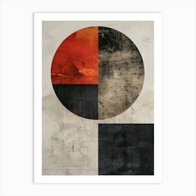 abstract minimal Circle Art Print