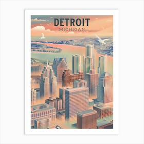 Detroit Michigan Art Print