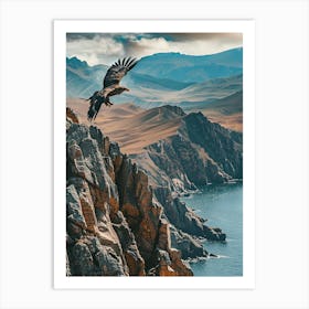 Eagle In Flight Art Print