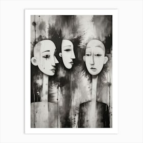 Three Faces Art Print