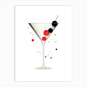 Mid Century Modern Manhattan Floral Infusion Cocktail 4 Art Print