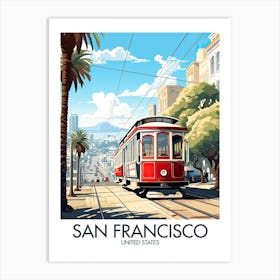 San Francisco Travel Print California United States Gift Art Print