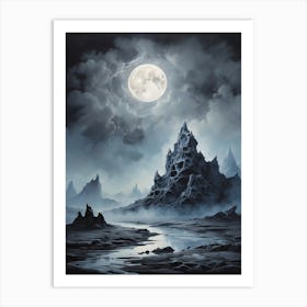 Full Moon In The Sky Art Print