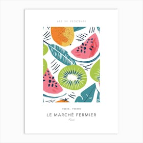 Kiwi Le Marche Fermier Poster 1 Art Print