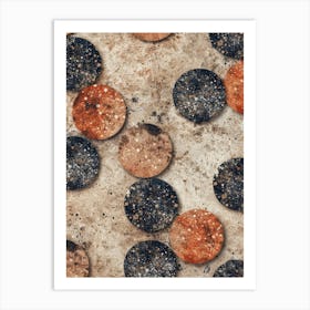 Abstract Pattern Of Circles Art Print