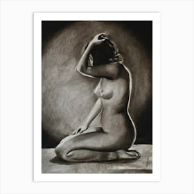 Prestudy to Sitting Nude by Jacob Merkelbach - 24-03-24 Art Print