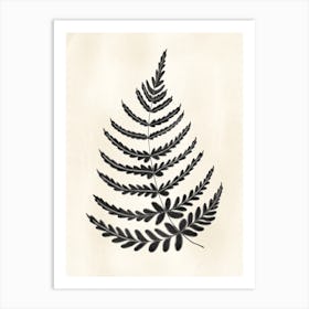 Rustic Fern Leaf 2 Art Print