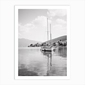 Bodrum, Turkey, Mediterranean Black And White Photography Analogue 4 Art Print