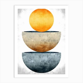 Three Bowls 3 Art Print