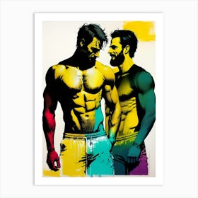 Two Men Art Print