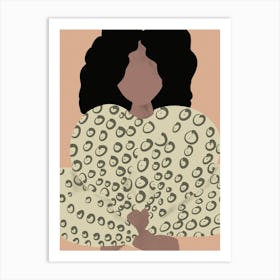 Woman Sitting Art Print