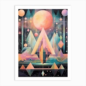 Cosmic Imagery Geometric Abstract 2 Art Print