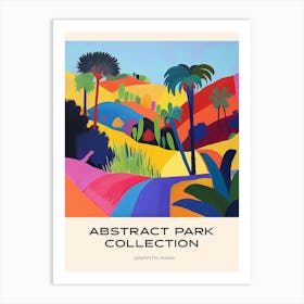 Abstract Park Collection Poster Griffith Park Los Angeles Art Print