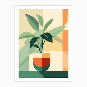 Plant In A Pot 3 Art Print