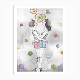 Bubble Love Art Print