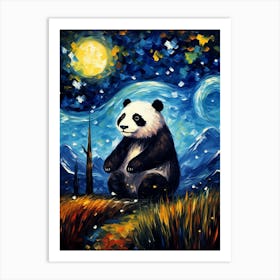 Panda Painting Art Print