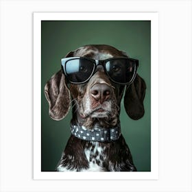 Dog In Sunglasses. Generated AI. Art Print 6 Art Print