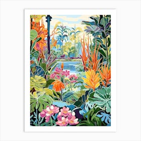 Harry P Leu Gardens Usa Modern Illustration 4 Art Print