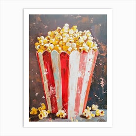 Kitsch Popcorn Brushstrokes 3 Art Print