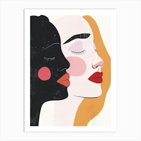 Two Black Women 6 Art Print