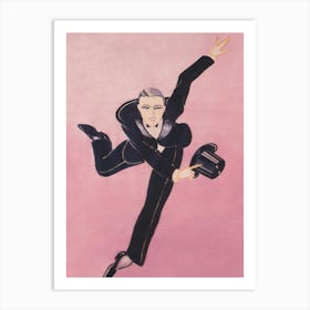 Tap Dancer In Tuxedo Vintage Print Art Print