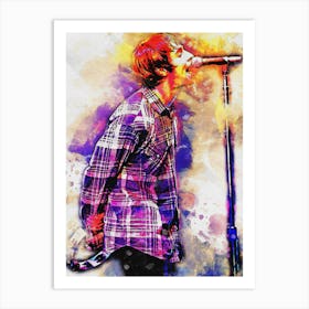 Smudge Of Liam Gallagher Art Print