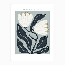 Graphic Florals Art Print