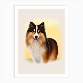 Shetland Sheepdog Illustration Dog Art Print