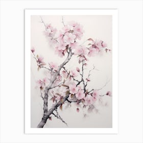 Cherry Blossom Painting 3 Art Print