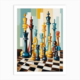 Chess Pieces Art Print