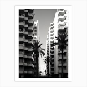 Alicante, Spain, Black And White Photography 2 Art Print