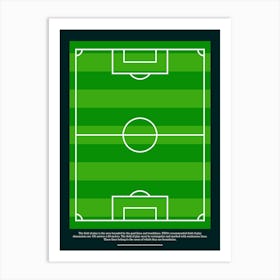 Soccer Field Art Print