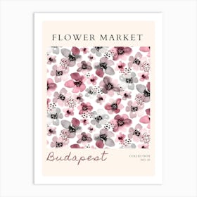 Flower Market Budapest Art Print