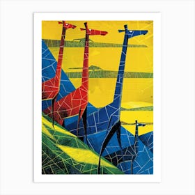 Giraffes 5 Art Print