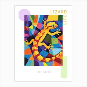 Day Gecko Abstract Modern Illustration 2 Poster Art Print