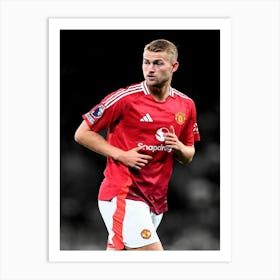 Matthijs De Ligt Of Manchester United Art Print