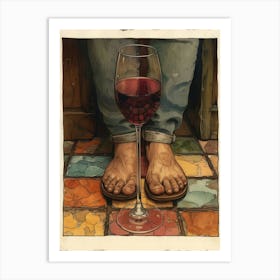 Glass Of Wine 3 Art Print