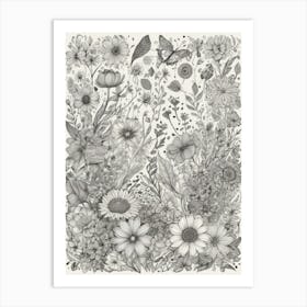 Flower Garden 1 Art Print