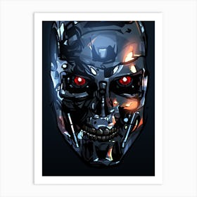 Terminator Head 22 Art Print