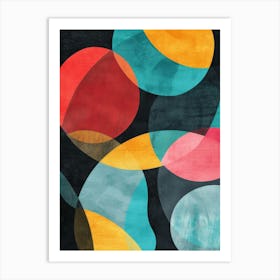 Abstract Circles Canvas Print 2 Art Print