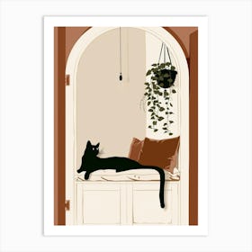 Cat In The Window 4 Art Print