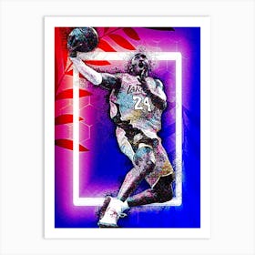 Kobe Bryant Dunk Art Print