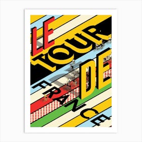 Isometric Tour De France Art Print