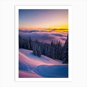 Alyeska Usa Sunrise 2 Skiing Poster Art Print