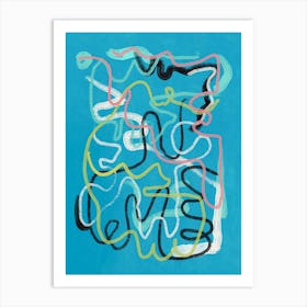 Abstract Painting pastel Art Print