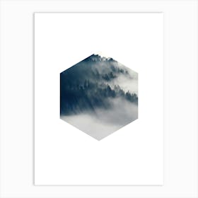 Misty Forest Art Print