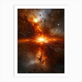 Nebula Explosion Art Print